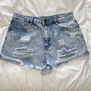 Forever 21 Acid Wash Jean Shorts